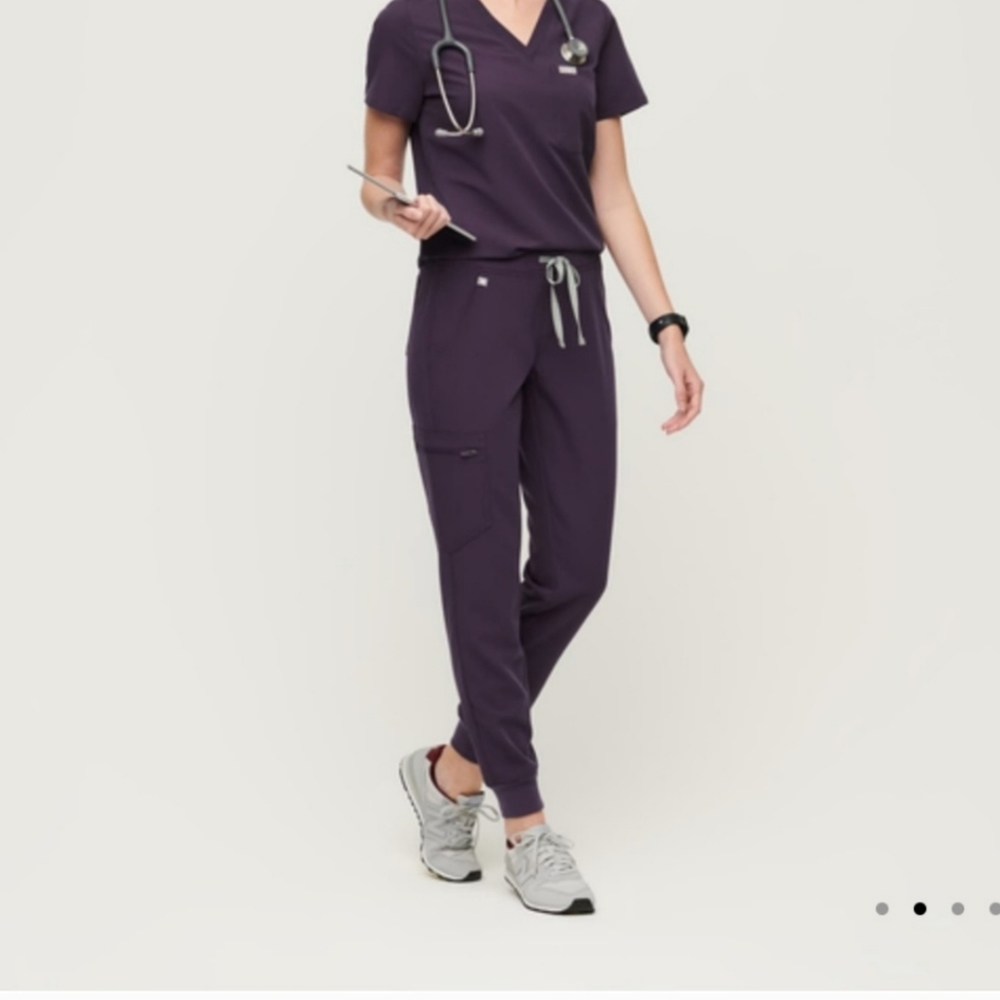 COPY - Figs LP purple shadow zamora joggers